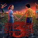 Stranger Things 3 poster with Eleven and Mike holding hands
