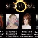 Superhero Therapy Podcast episode flyer featuring Rachel Miner and Ruth Connell