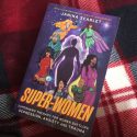 Picture of the Super-Women book on a quilt