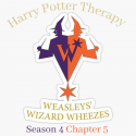 Harry Potter Therapy Podcast promo picture for Season 4 Episode 5: "Weasleys' Wizard Wheezes"