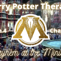 Harry Potter Therapy podcast promo picture for Season 4 Episode 10: "Mayhem at the Ministry"